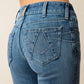 ARIAT Women's Perfect Rise Silvie Straight Leg Crop Jeans