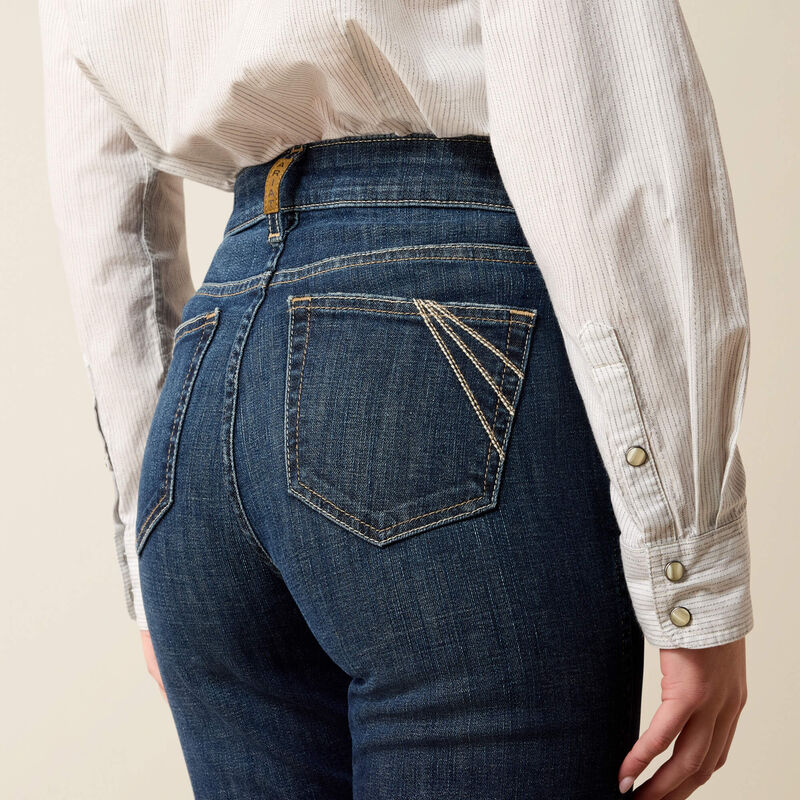 ARIAT WOMEN'S High Rise Vivienne Slim Trouser Jeans-PLUMAS