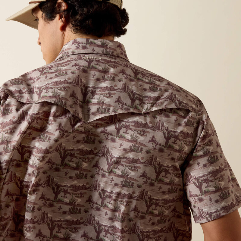 Ariat Mens Printed VentTEK Western Yoke Classic Fit Snap Shirt