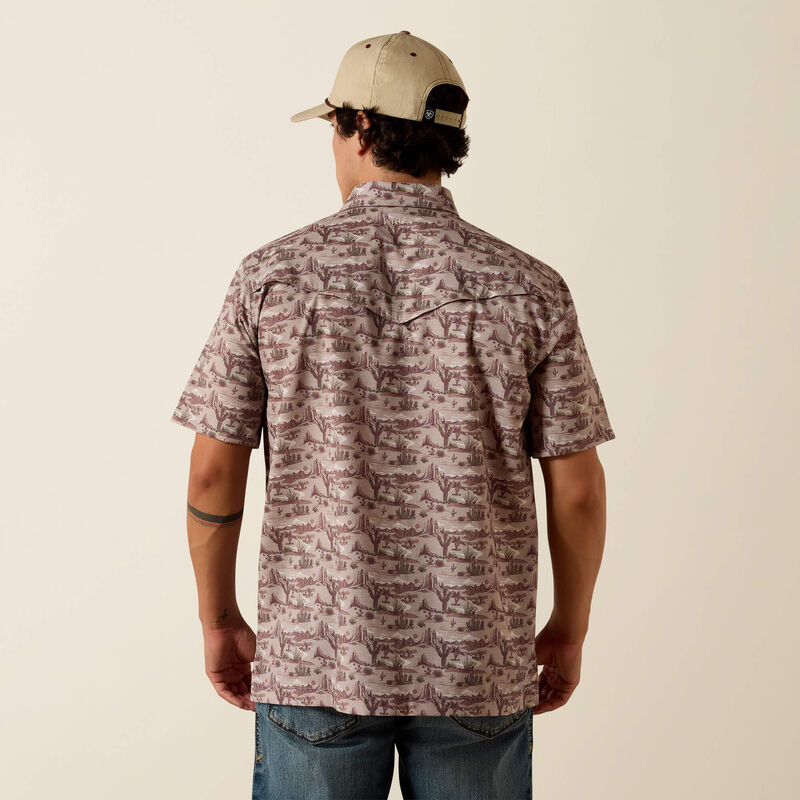 Ariat Mens Printed VentTEK Western Yoke Classic Fit Snap Shirt