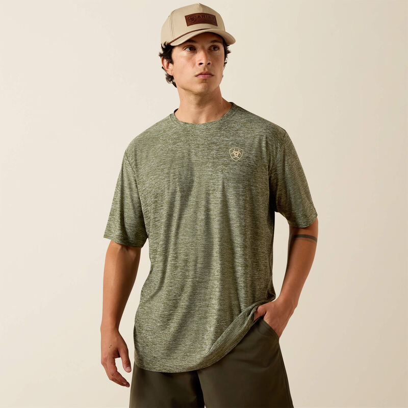 Ariat Longskull Freedom T-Shirt DARK OLIVE HEATHER