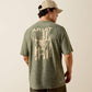 Ariat Longskull Freedom T-Shirt DARK OLIVE HEATHER