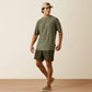 Ariat Longskull Freedom T-Shirt DARK OLIVE HEATHER
