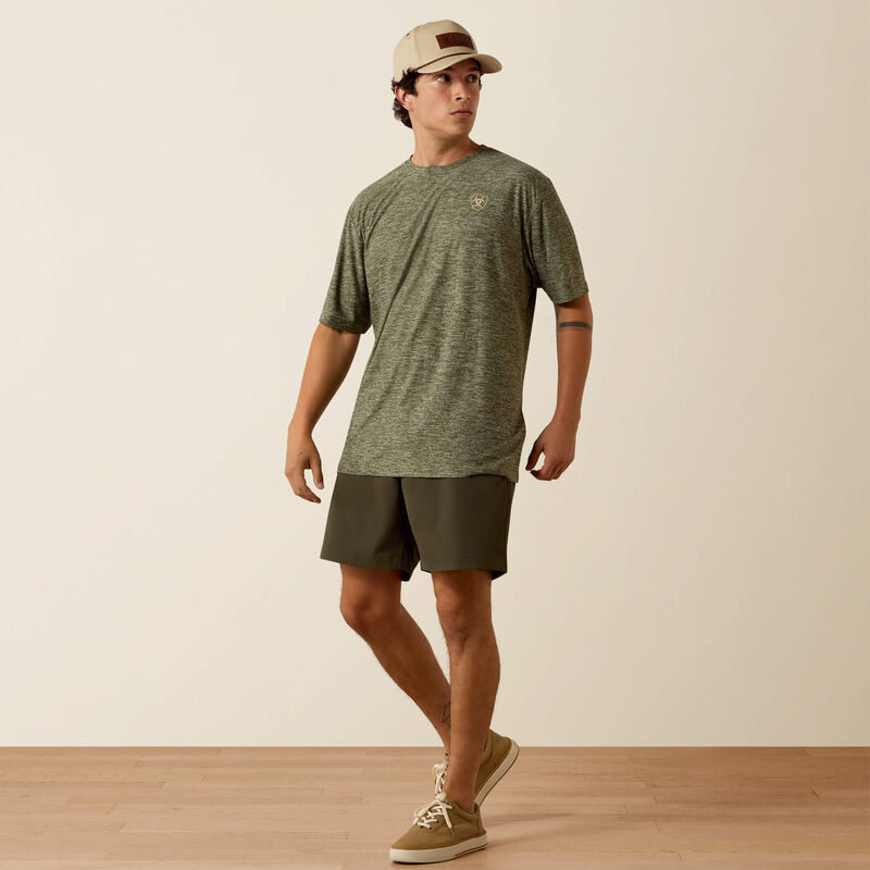 Ariat Longskull Freedom T-Shirt DARK OLIVE HEATHER