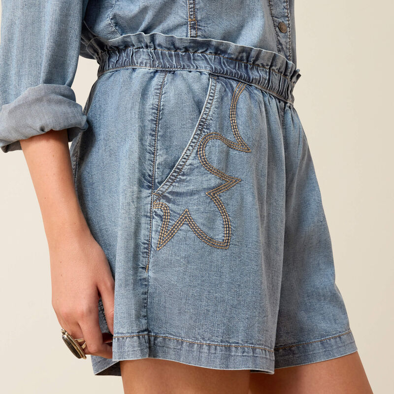 ARIAT WOMEN'S Summer Shorts-Medium Blue