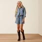 ARIAT WOMEN'S Summer Shorts-Medium Blue