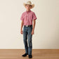 ARIAT YOUTH Pro Series Bobby Shirt-HIBISCUS RED STRIPE