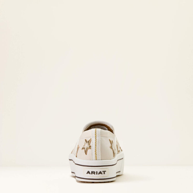ARIAT WOMEN'S Skylar Star Slip On Shoe-IVORY PEARL