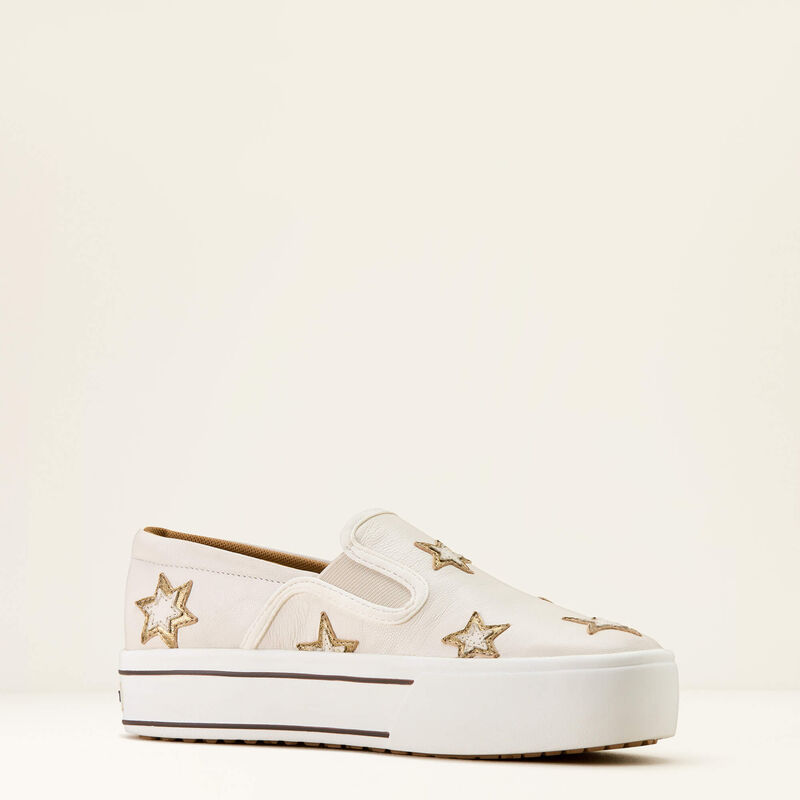 ARIAT WOMEN'S Skylar Star Slip On Shoe-IVORY PEARL