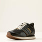 ARIAT WOMENS RANCH RUNNER SHOE BLACK/LUXE CAVIAR CROC PRINT