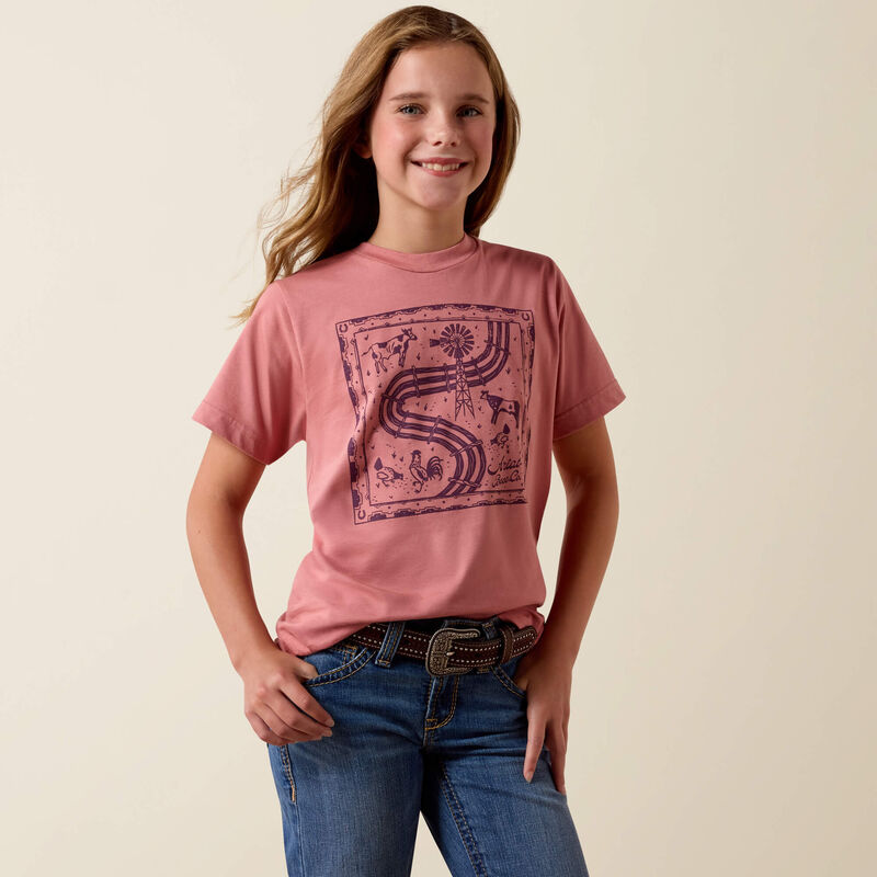 Ariat Youth Farm Quilt T-Shirt