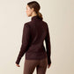 Team Women's EQ 1/2 Zip Pullover-CHOCOLATE PLUM 10079218