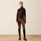 Team Women's EQ 1/2 Zip Pullover-CHOCOLATE PLUM 10079218