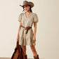 Ariat Women's Blair Dress Parchment/Ivy Green Stripe