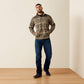Ariat Men's Caldwell 1/4 Zip Oxford Tan Southwest Sweater 10079310