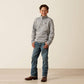ARIAT Caldwell 1/4 Zip Sweater-NULLA HEATHER