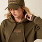 ARIAT WOMEN'S Threaded Through Hoodie-IVY GREEN