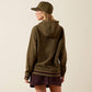 ARIAT WOMEN'S Threaded Through Hoodie-IVY GREEN