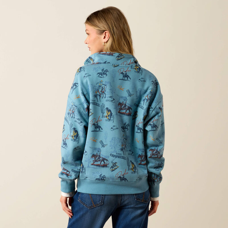 Ariat Women's Painted 1/2 Zip Sweatshirt