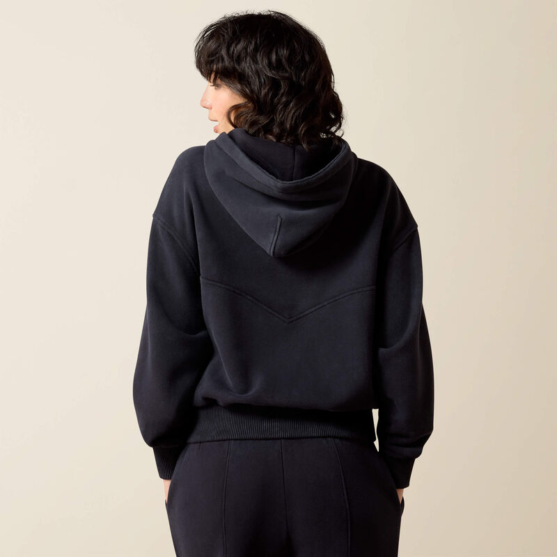 ARIAT WOMEN'S Compass 1/2 Zip Sweatshirt-BLACK 10079485