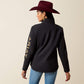Ariat Women's Logo Softshell Jacket-Black Stonewall 10079893