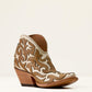 Ariat Women's Roux X Toe Western Boot Cream Candle/Flaxen Tan