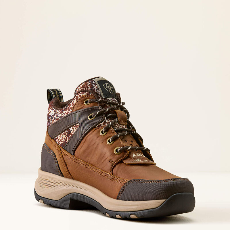 ARIAT WOMEN'S Terrain Trek Waterproof Boot NATURAL TAN|TAN MIXED ANIMAL PRINT-10080515