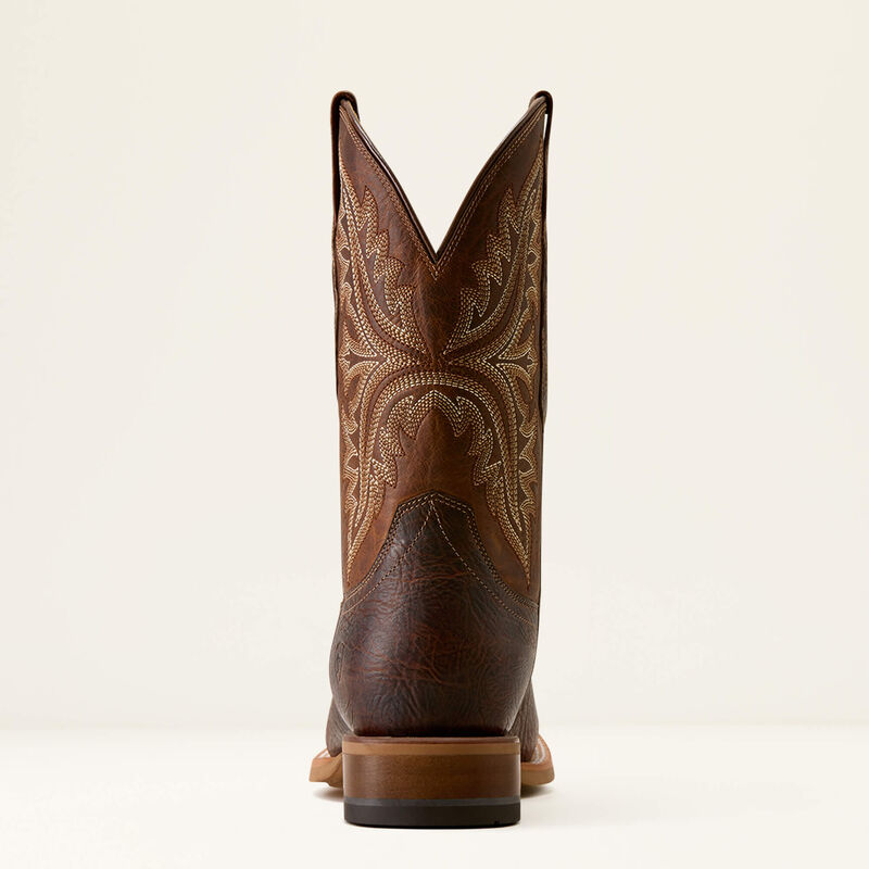 ARIAT MEN'S Walker Wide Square Toe Cowboy Boot SMOKED AMBER|RANCHWOOD-10080558