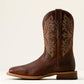 ARIAT MEN'S Walker Wide Square Toe Cowboy Boot SMOKED AMBER|RANCHWOOD-10080558