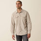 ARIAT MEN'S Retro Handorf Corduroy Fitted Snap Shirt-SAND 10080647