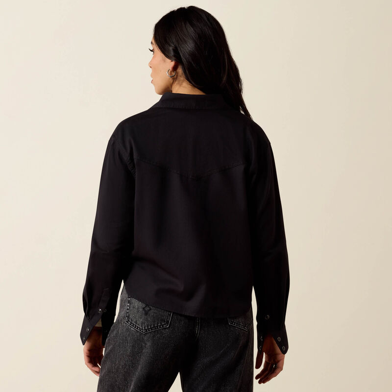 ARIAT Midnight Western Snap Shirt BLACK