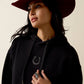 ARAIT WOMENS Daydreamer Hoodie-BLACK HORSESHOE 10080693