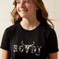 Ariat Youth Rowdy Cow Skull T-Shirt-10083099