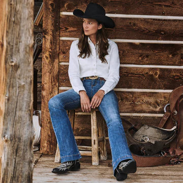 STETSON 921 High Waist Flare Fit Jean