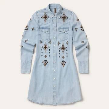 Stetson Women's Western Floral Embriodered Dress