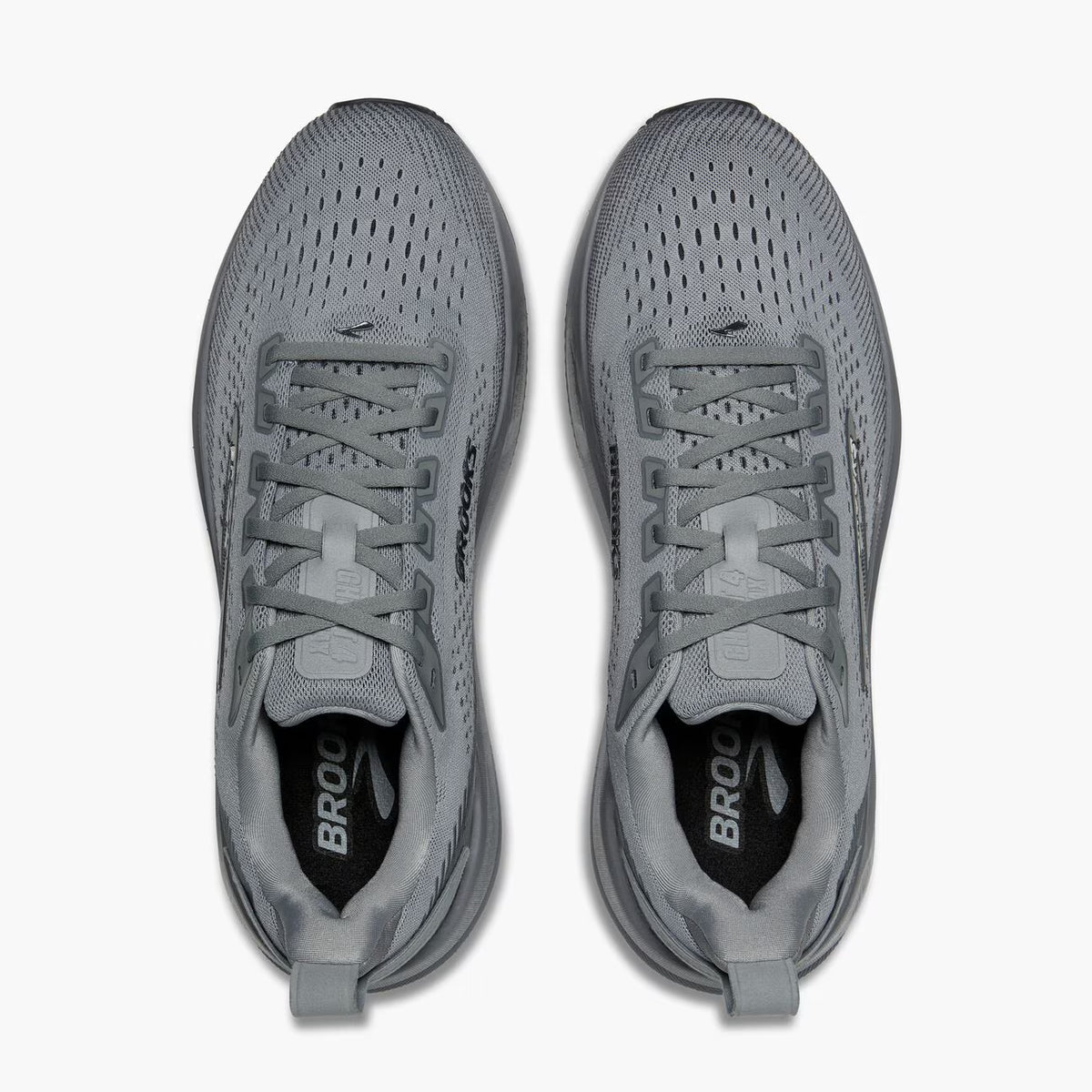 BROOKS MENS Ghost Max 4 Grey/Grey/Ebony