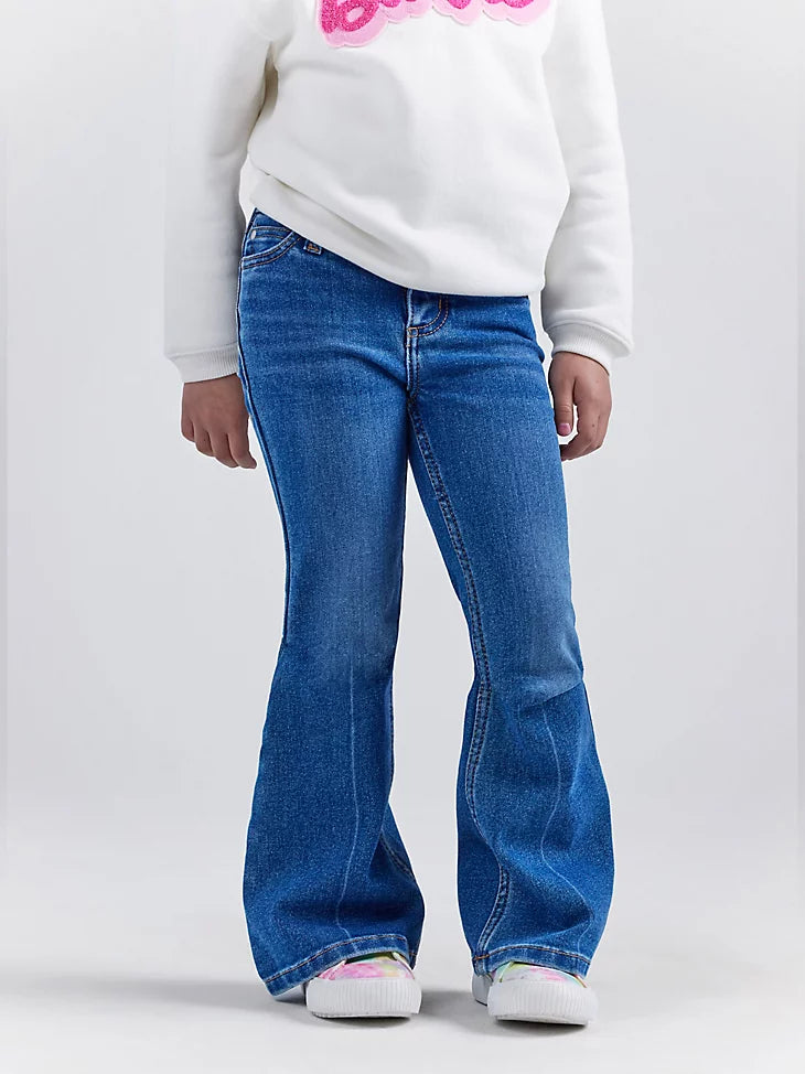 WRANGLER GIRLS X BARBIE™ GIRL'S FLARE JEAN IN WRANGLER BLUE