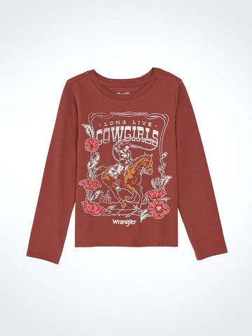 Wrangler Girl's Long Sleeve Western Graphic Tee