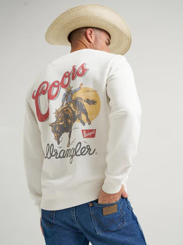Wrangler X Coors Banquet 2.0 White Crewneck - 112383041