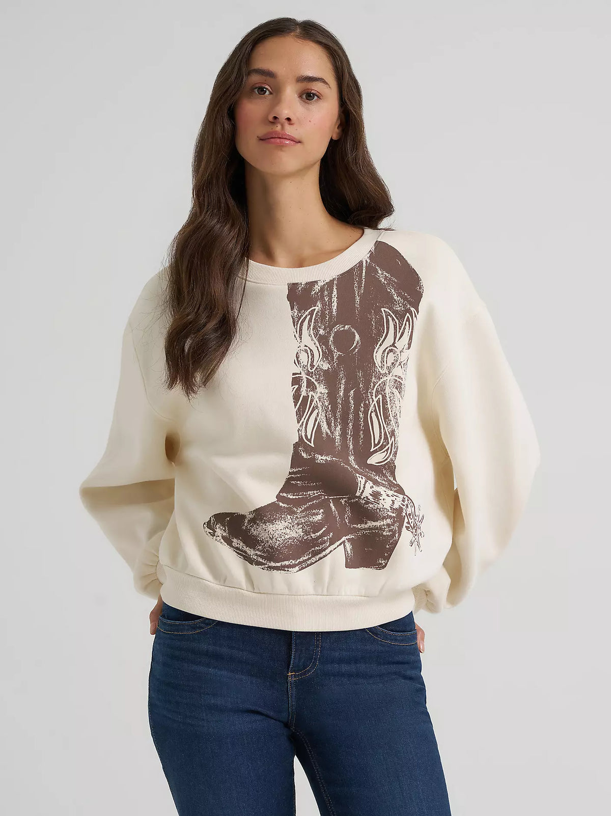 Wrangler Women's Boot Graphic Pullover