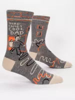 BLUE Q HERE COMES COOL DAD CREW SOCKS MENS