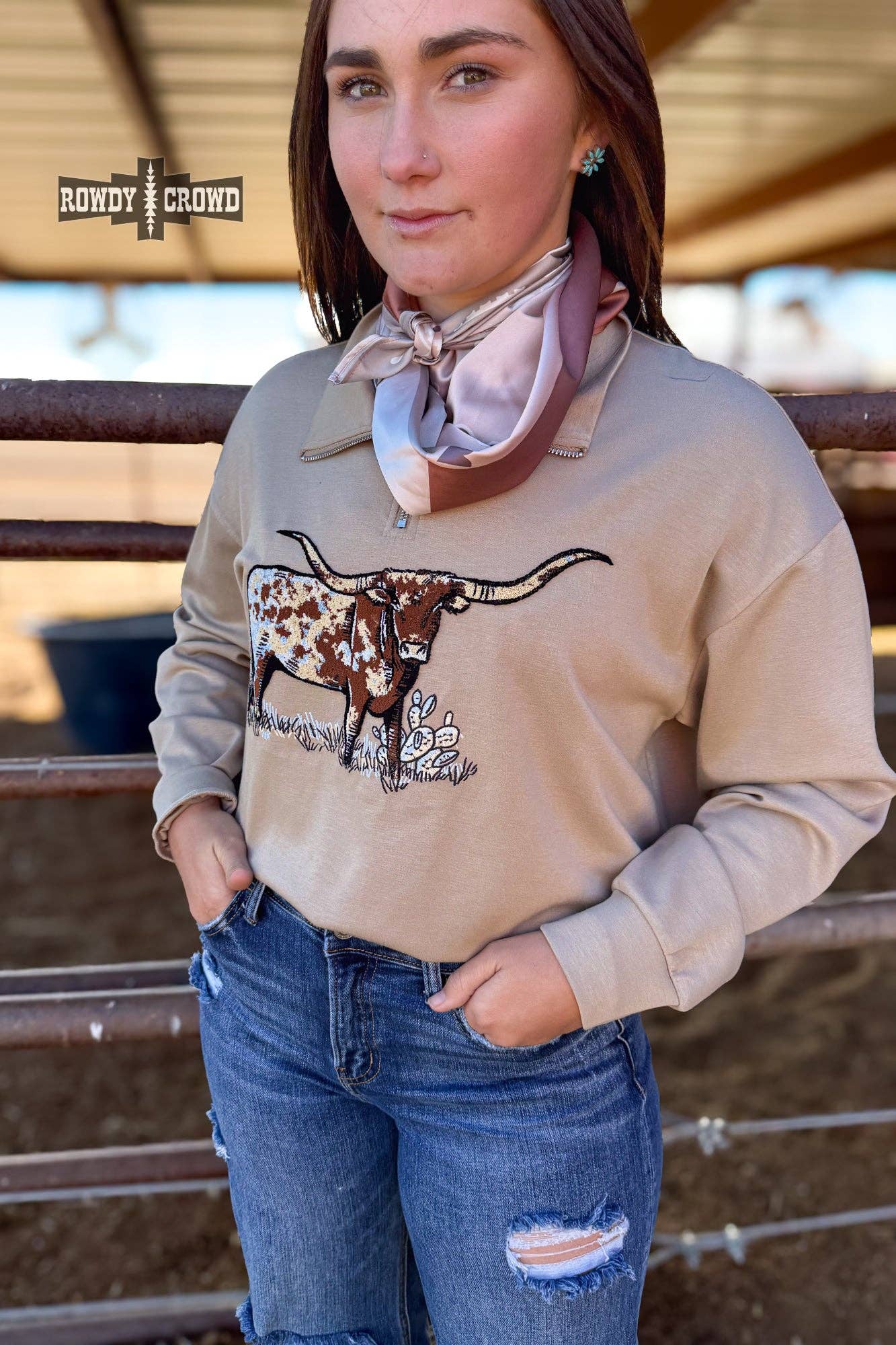 The Rosie Longhorn Women's Pullover