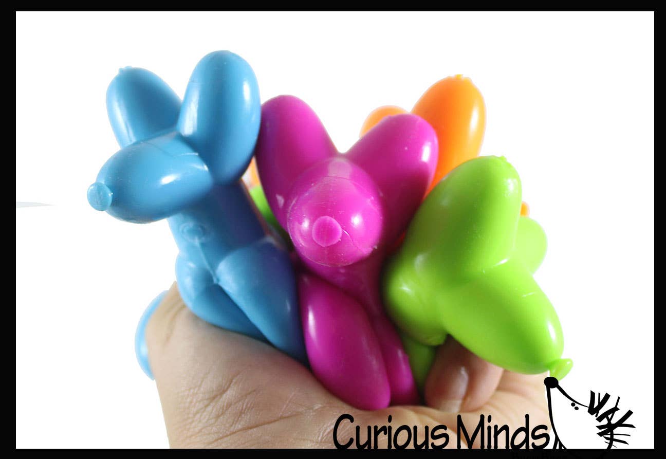 1 Mini Balloon Dog Doh Filled Stress Ball - Cute Squishy