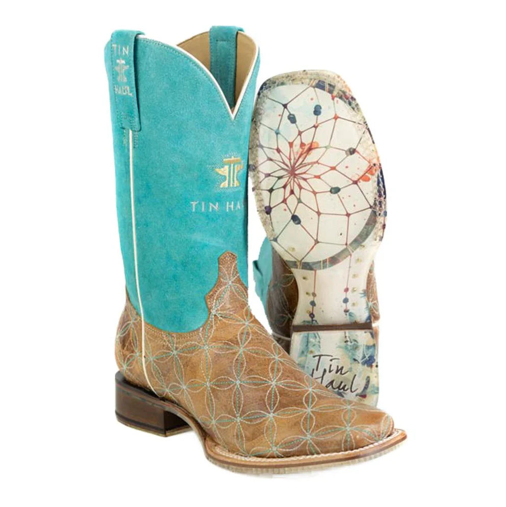 Tin Haul Women`s Dream Weaver Brown Boot