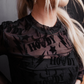 Thunder Roll 3D LS Mesh Top: Black