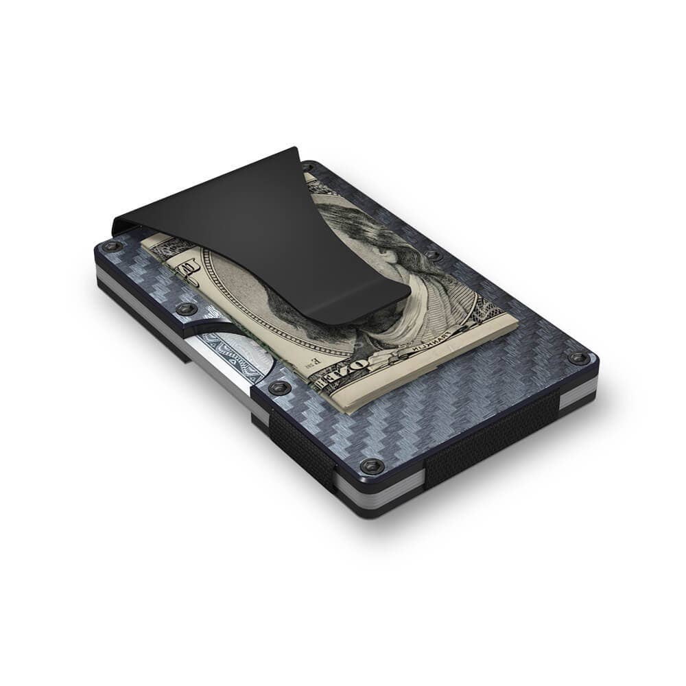 Grid Wallet // Carbon Fiber: Carbon Fiber / Carbon Fiber / 3.38"L x 2.12"W x 0.23"H