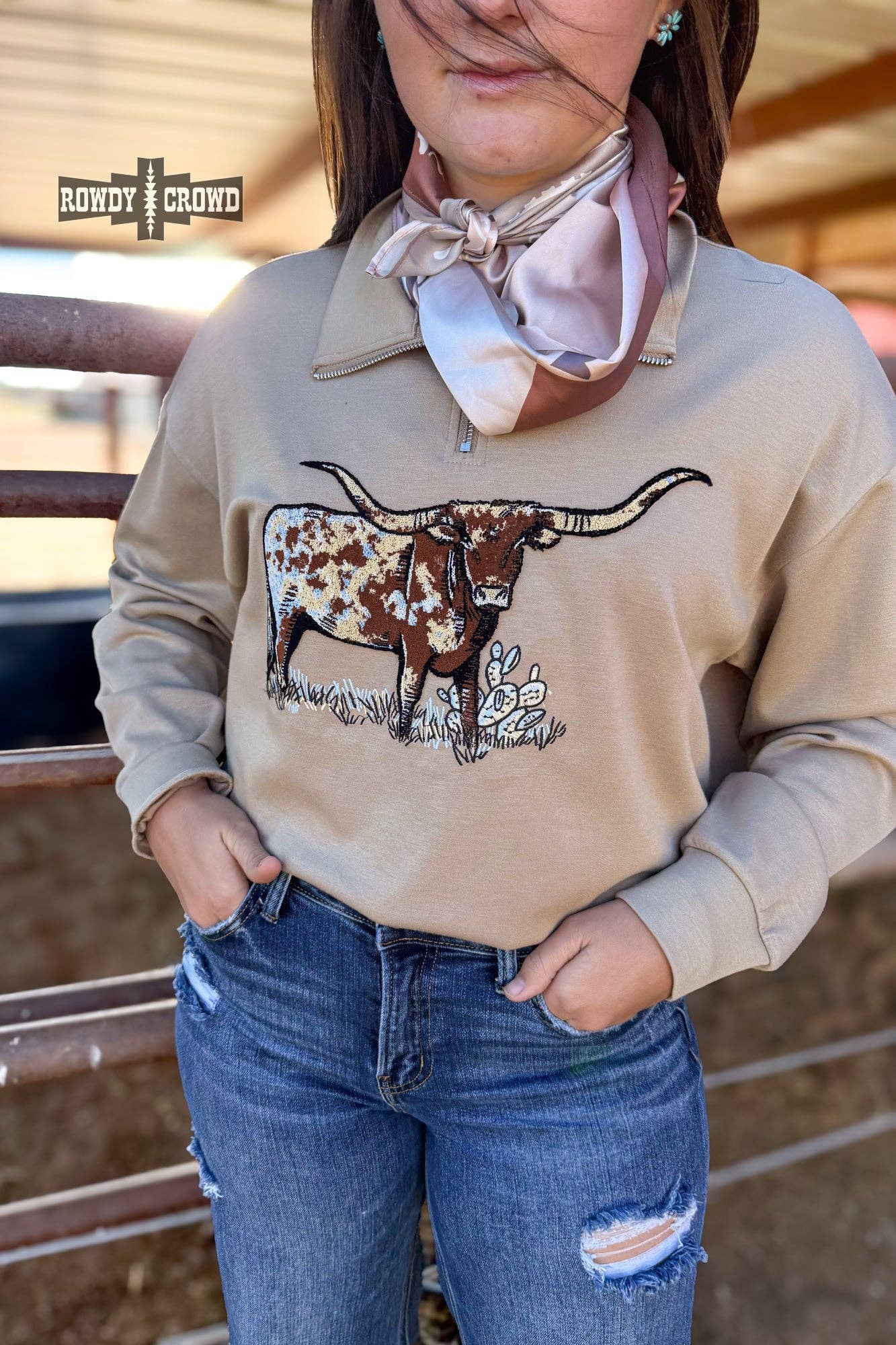 The Rosie Longhorn Women's Pullover