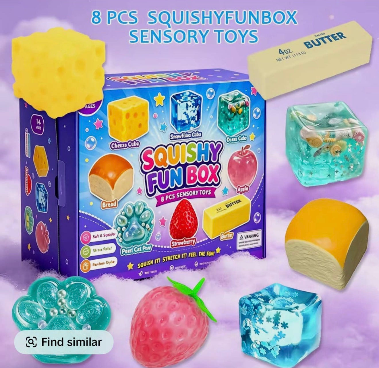 Pre-Order Boxed Squishy Sets Ship Date: on or before July 22nd