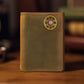 Shotshell Vintage Tan Leather Trifold Wallet