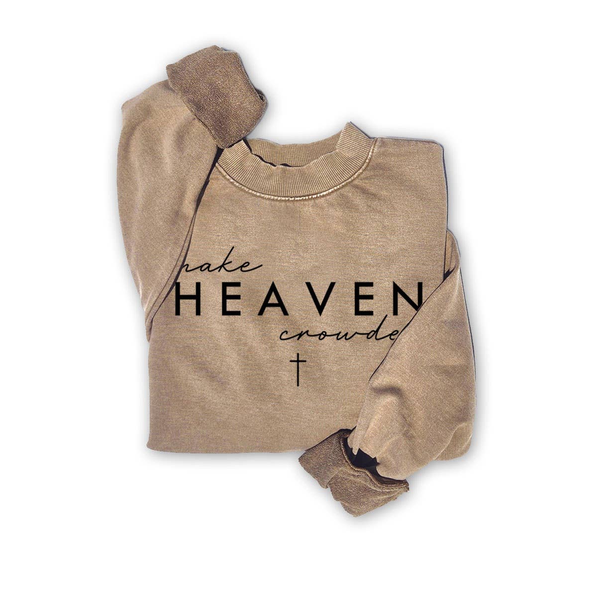 MAKE HEAVEN MINERAL GRAPHIC SWEATSHIRT: Mineral Taupe